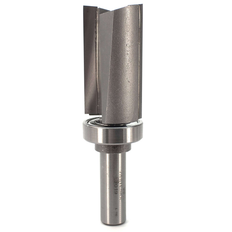 Bearing Template Router Bit - Shank:1/2" - Diameter:1-1/8" - Cutting Length:2"